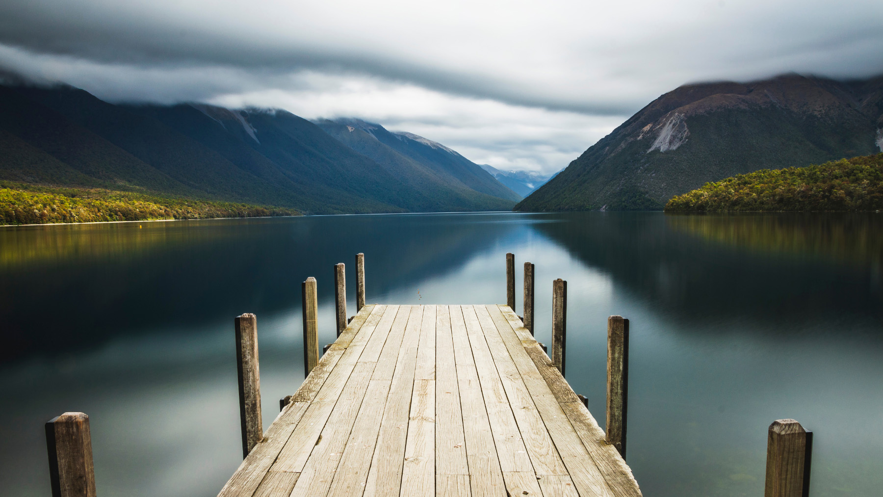 Lake Rotoiti view from the wharf